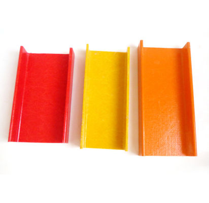 Low Maintenance FRP Fiberglass Reinforced Plastic Channel Profiles Pultruded Technology