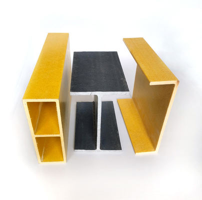 Construction Structure Lightweight Fiberglass H Profile High Strength GFRP FRP H Section I Beam