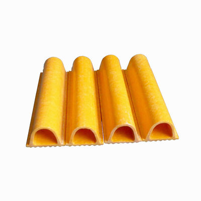 D-shaped Tube Design Anti-Slip FRP Ladder Rung Smooth and Customized Climbing Steps