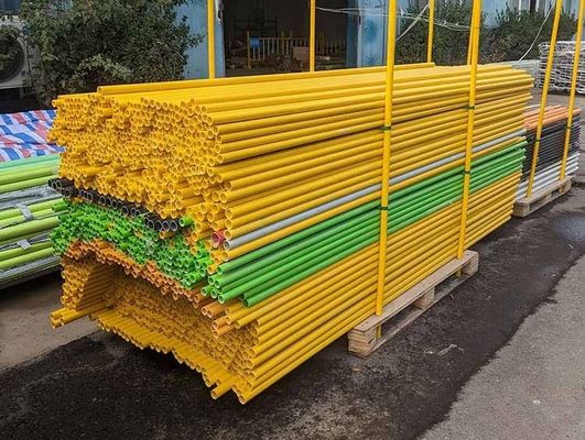 Technique Pultrusion Customized Insulted FRP Pole Fence Post Fiberglass Tube for Fence