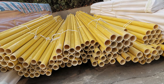 1m to 11.6m Length Chemical Resistant GRP FRP Pultrusion Tube Fiberglass Plastic Pole