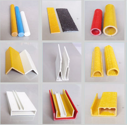 Smooth and Sturdy Chemical Corrosion Pultruded FRP Fiberglass Reinforced Plastic Product