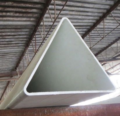 Smooth 180mm FRP Triangle Profiles Fiberglass Triangular Profile GFRP Angle Section