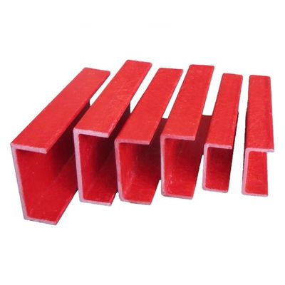 Anti-corrosion High Strength Fiberglass C Channel Beam Profile with Customized Colors