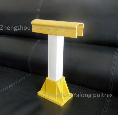 Fiberglass U Channel Top Handrail for Industrial Applications Deck Railings/Handrails