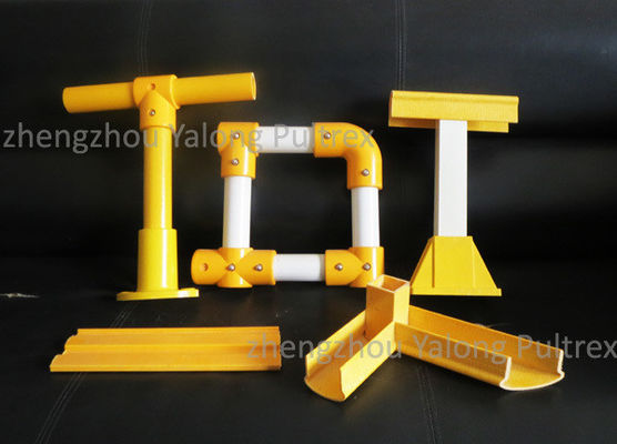 Fiberglass U Channel Top Handrail for Industrial Applications Deck Railings/Handrails