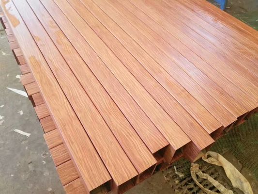 Anti-corrosion Wood Grain Fiberglass Composite Tube Profiles for FRP Pergola Structure