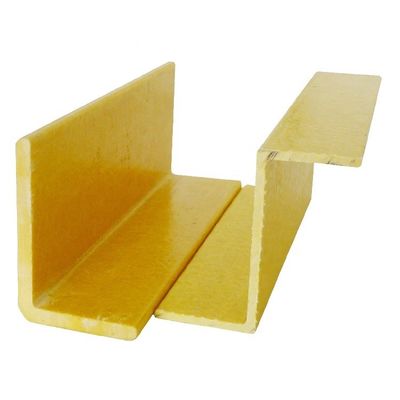 High Strength Pultruded FRP Fiberglass Angle Bar 20mm-150mm Using Customized Colors