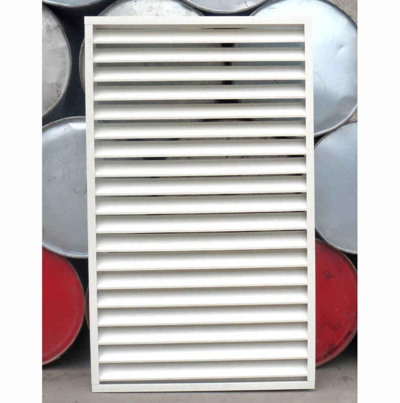 1m to 11.6m Length Chemical Plant Fixed Air Ventilation Window Blind with Support Bar