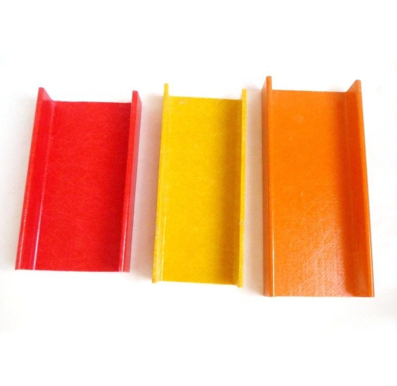 Structural Reinforcement FRP Channel Support Beam Fiberglass GRP Channel Profile Cut as Requirement