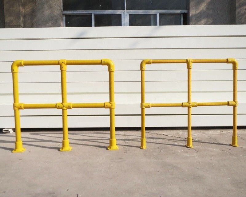 36mm 50mm FRP Round Tube Handrail Fiberglass Safety Rail Fence with Open Area 40%