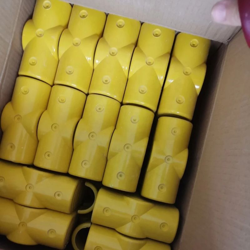 UV Protected Fiberglass T Cross Tee Connector for 36mm and 50mm FRP Fence Pipes
