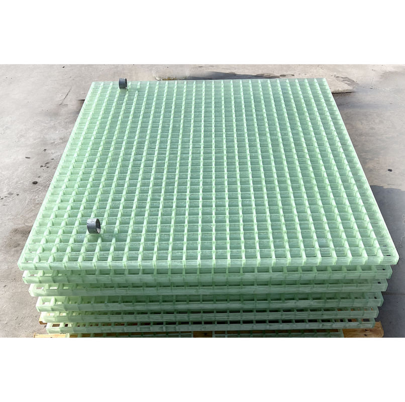 ISO Resin Type Decorative FRP Grating Walkway with Translucent Fiberglass and GRP Grid