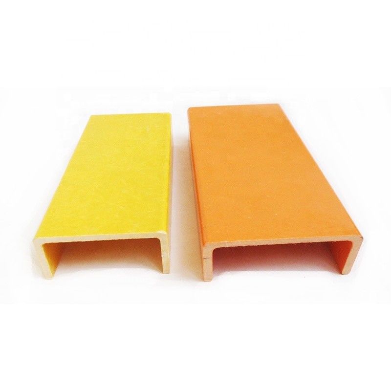 High Strength Safety Insulation Fiberglass FRP U Channel Ladder with Customized Colors
