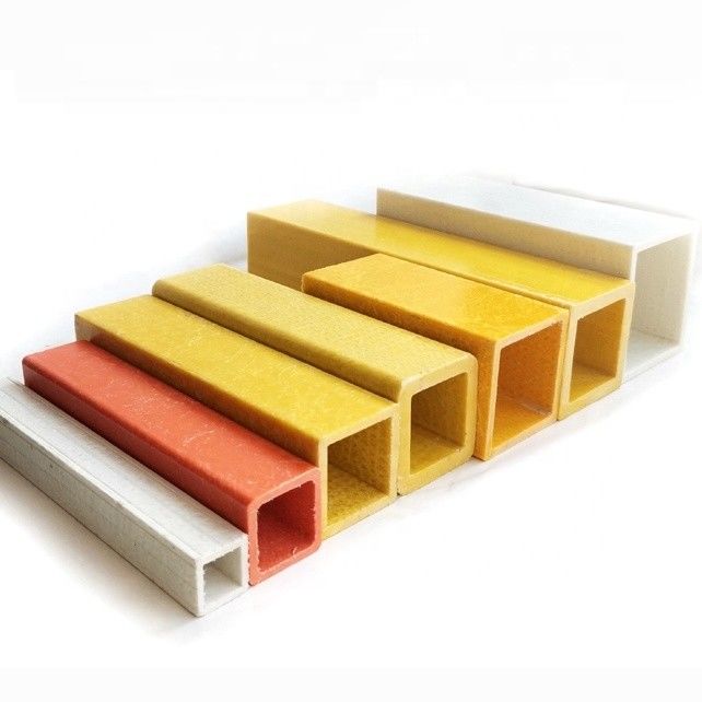 30mm 38mm 44mm 50mm Pultruded GFRP FRP Square Pipe Sturdy and Long-Lasting Structures