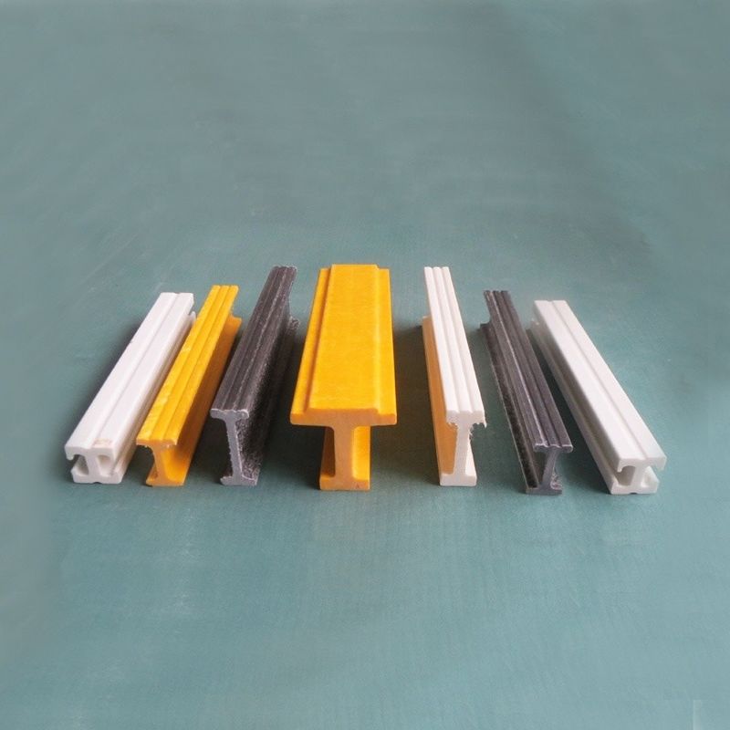 Smooth 25mm 38mm 50mm 110mm Structural Fiber Glass Composite I Beam FRP I Bar Profiles